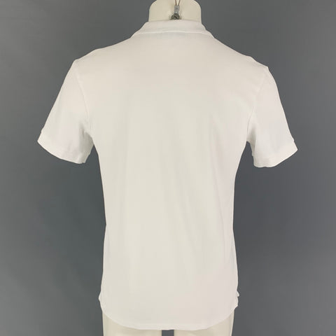 PS by PAUL SMITH Size M White Embroidery Cotton Short Sleeve Polo