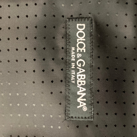 DOLCE & GABBANA Black Solid Buttoned Size 38 Silk Vest