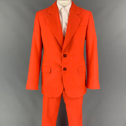 ACNE STUDIOS Size 42 Orange Cotton / Polyester Notch Lapel Suit