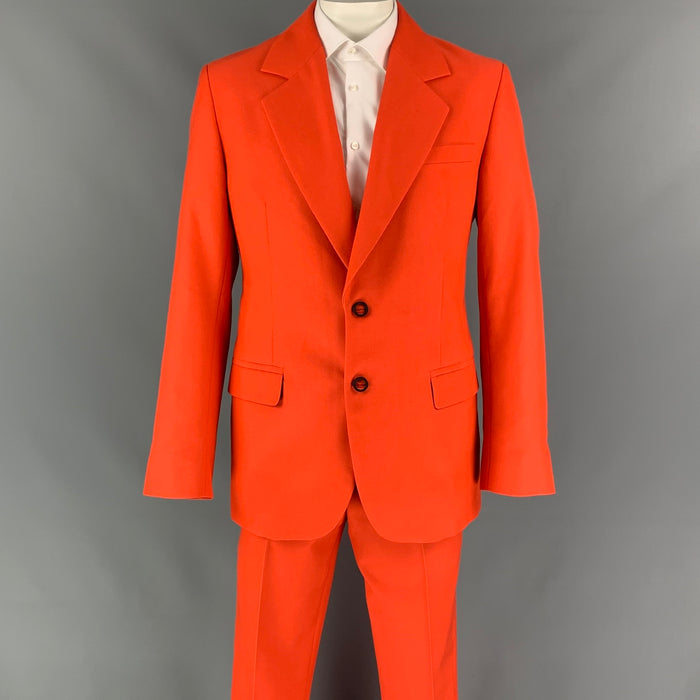 ACNE STUDIOS Size 42 Orange Cotton / Polyester Notch Lapel Suit