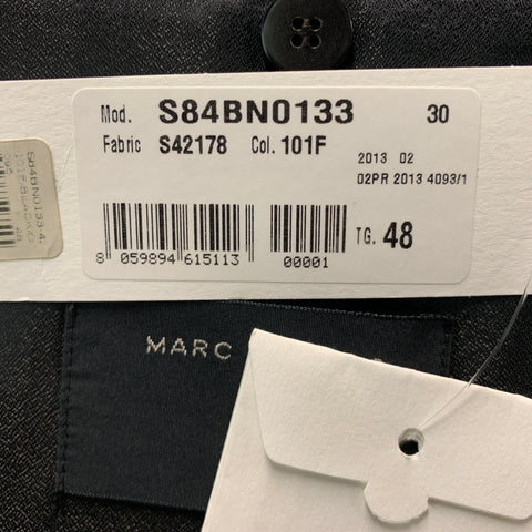 MARC JACOBS Size 38 Black White Houndstooth Wool Notch Lapel Sport Coat