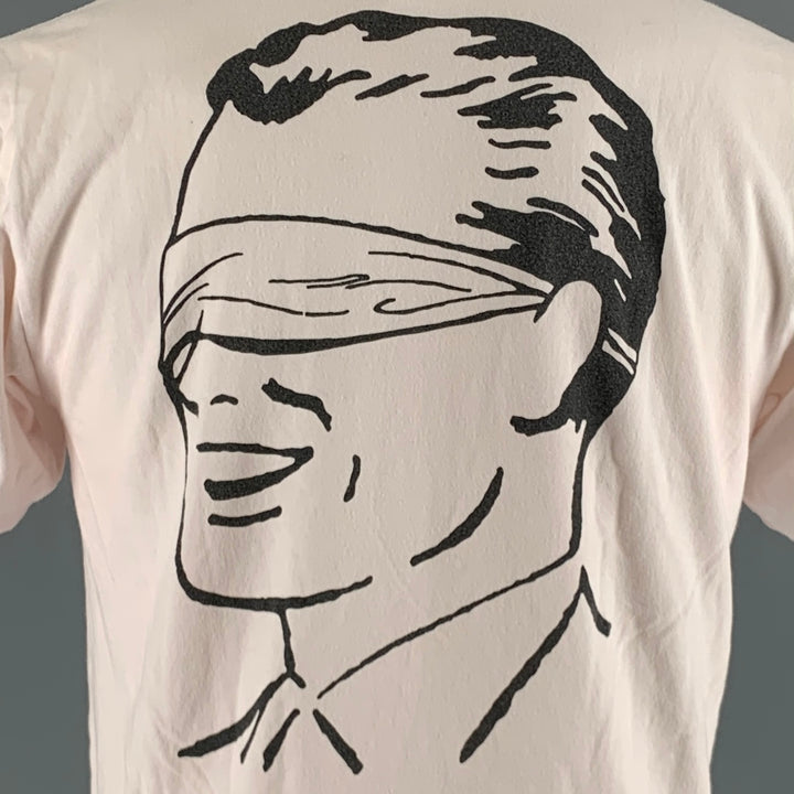 UNDERCOVER Size M Off White Black Graphic Cotton Short Sleeve T-shirt