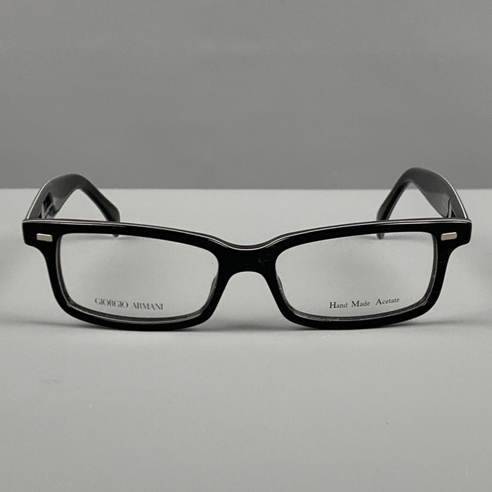 GIORGIO ARMANI Black Acetate Frames