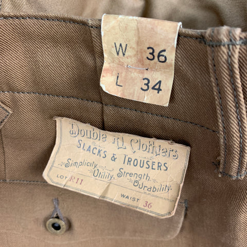 RRL by RALPH LAUREN Size 36 Rust Cotton Casual Pants