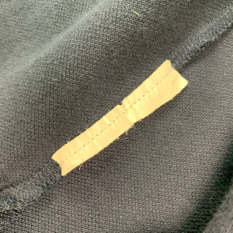 COMME des GARCONS PLAY Size L Navy Embroidery Cotton Buttoned Polo