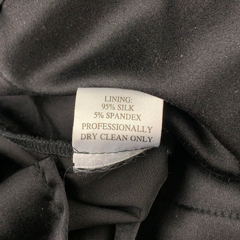 KAUFMAN FRANCO Size 10 Black Wool Wide Leg Dress Pants