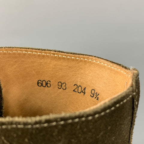 JOHN VARVATOS Talla 9.5 Botas convertidas en pantorrilla de ante marrón