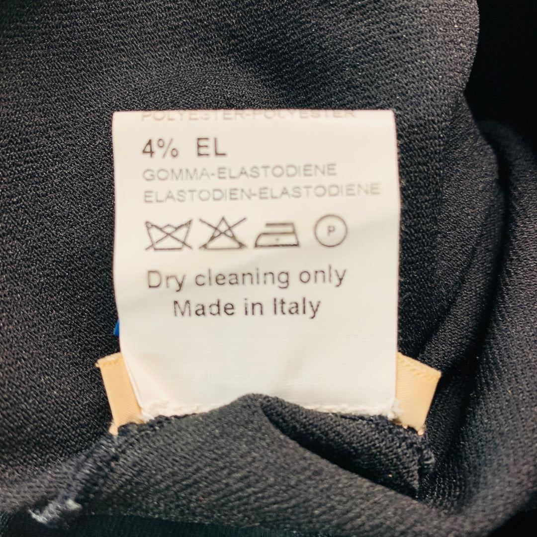 ALAIA Size 6 Black Viscose Blend Drawstring Leggings