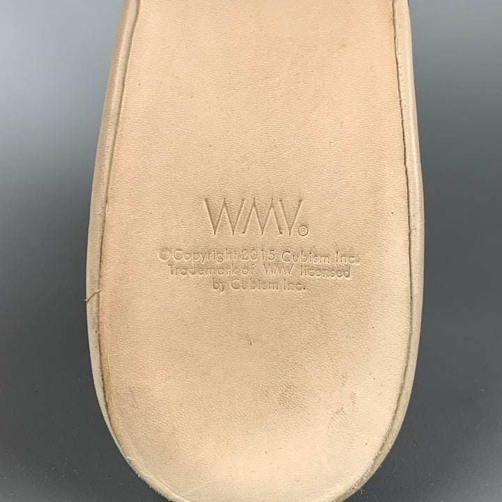 WMV. Size 8 Taupe Beige Phyton Skin Wedge Sandals