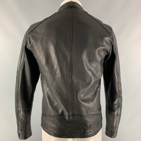 ALLSAINTS Size M Black Solid Motorcycle Jacket