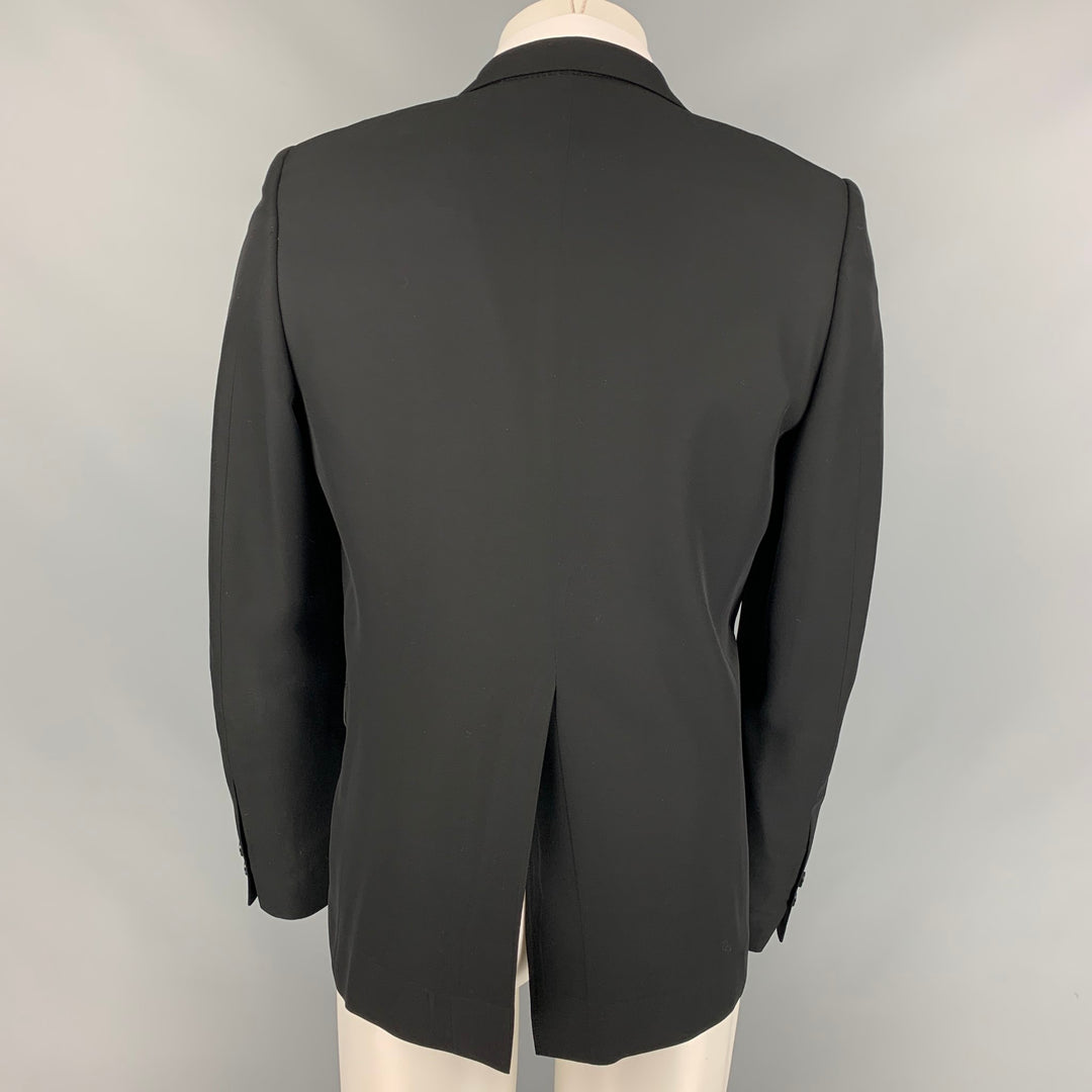 RICK OWENS X OLMAR and MIRTA Size L Black Wool / Silk Single Button Sport Coat