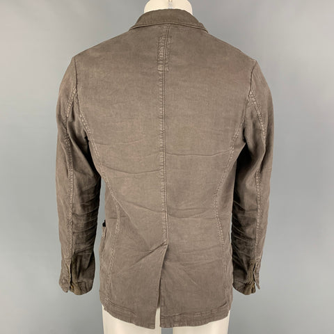TRANSIT UOMO Size M Olive Linen Blend Sport Coat