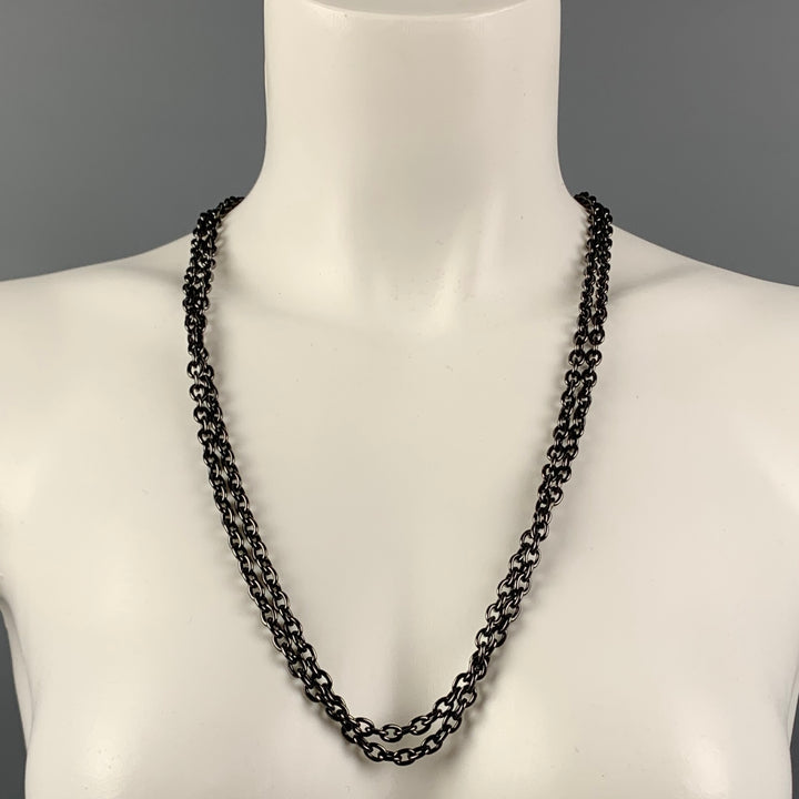 NO BRAND Silver Chain Link Metal Necklace