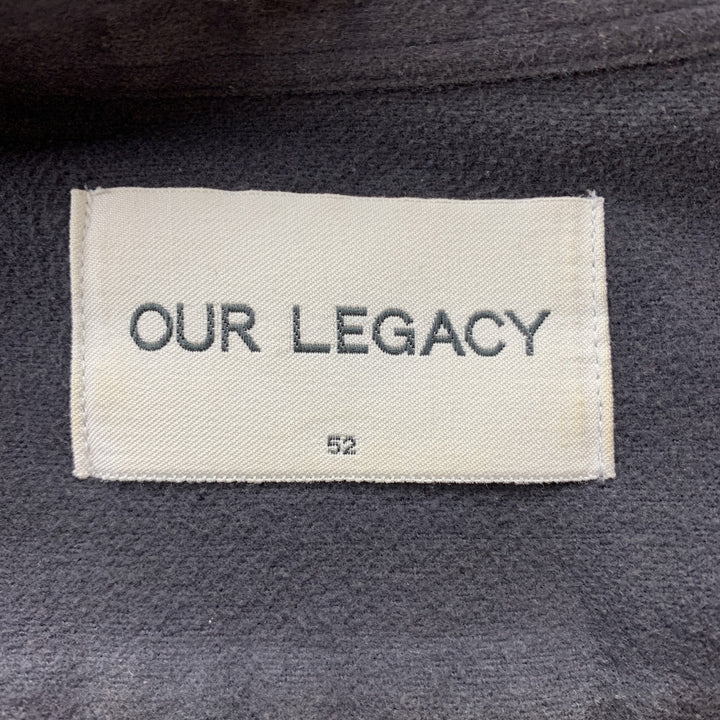 OUR LEGACY Size 42 Charcoal Cotton Button Down Long Sleeve Shirt