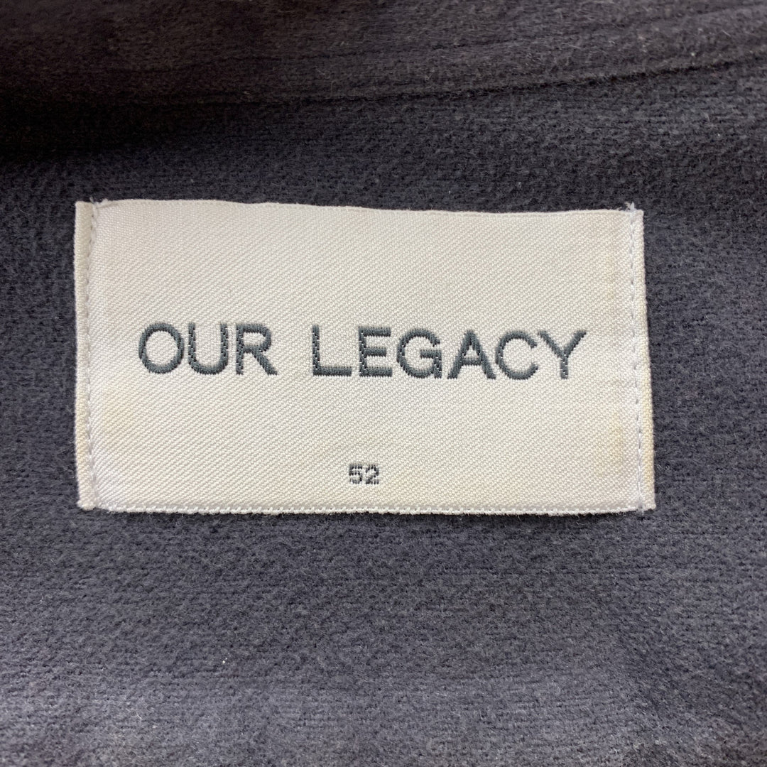 OUR LEGACY Taille 42 Chemise à manches longues boutonnée en coton anthracite