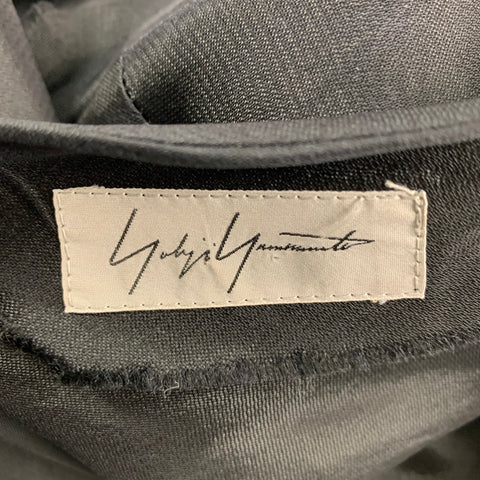 Archive YOHJI YAMAMOTO Taille XS Noir Raw Edge Organza Safety Pin Jupe Ensemble