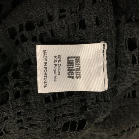 MARKUS LUPFER Size M Black Mesh Cotton / Polyamide Crew-Neck Pullover