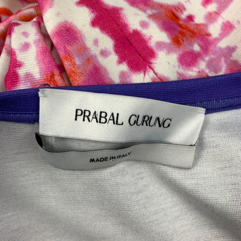 PRABAL GURUNG Size M Multi-Color Viscose Body Suit Dress