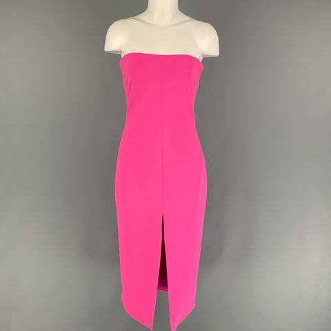 SOLANCE LONDON Pre-Fall 18 Vestido sin tirantes de poliéster rosa talla 4
