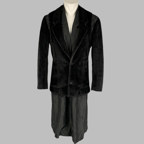 COMME des GARCONS HOMME PLUS Taille M Veste Noir Tissus Mélangés
