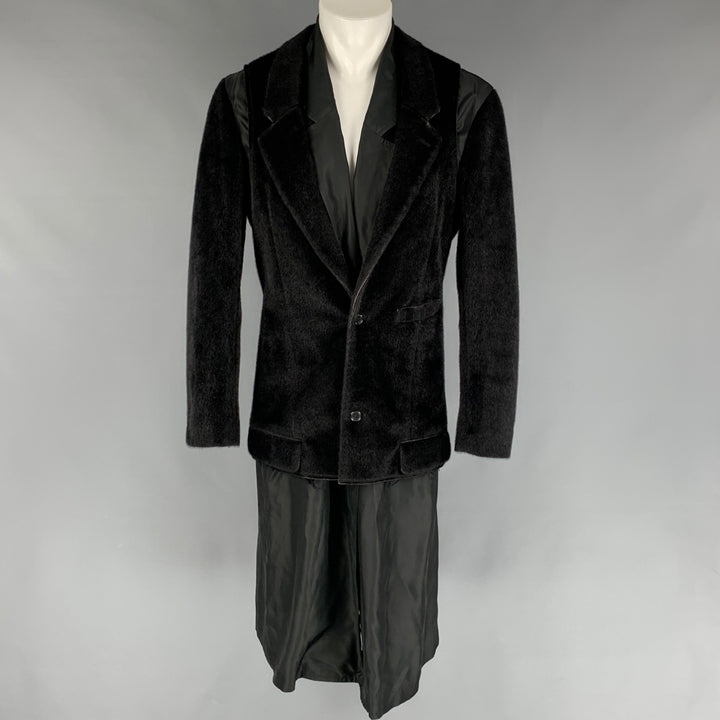COMME des GARCONS HOMME PLUS Size M Black Mixed Fabrics Jacket