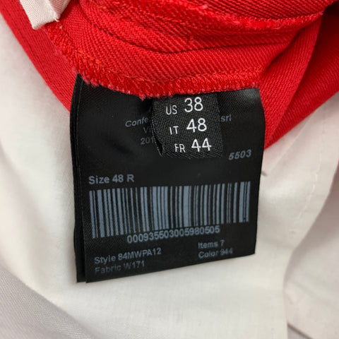 CALVIN KLEIN 205W39NYC Size 32 Red Wool Zip Fly Dress Pants