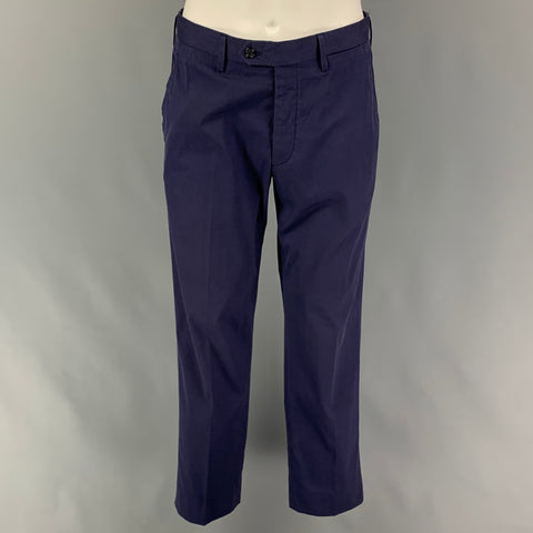 Vintage PRADA Size S Navy Cotton Spandex Buttoned 2 Piece Set