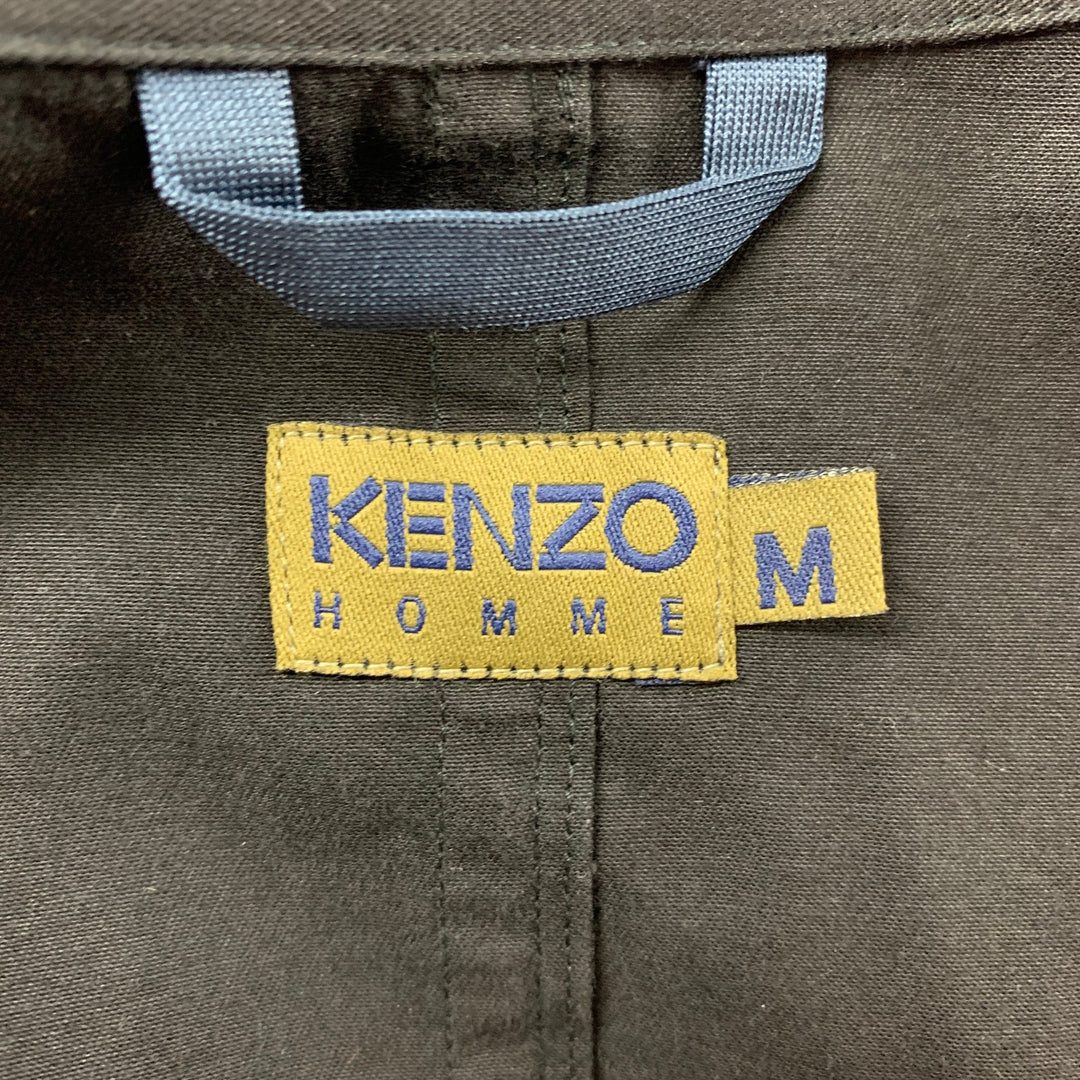 KENZO Size M Black Cotton Zip Up Jacket