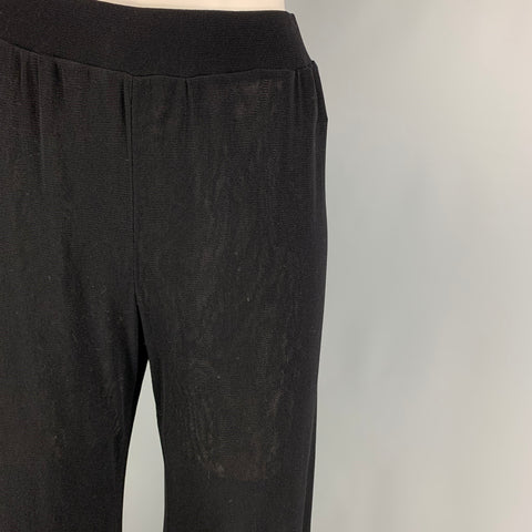 JEAN PAUL GAULTIER SOLEIL Size L Black Nylon Elastic Cuffs Casual Pants