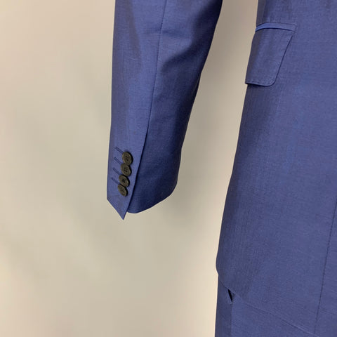 PAUL SMITH The Byard Size 36 Regular Blue Wool / Mohair Notch Lapel Suit