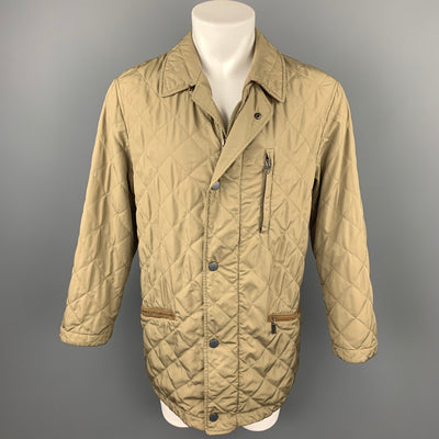 PAUL STUART Size S Taupe Quilted Gore-Tex Nylon Parka Jacket