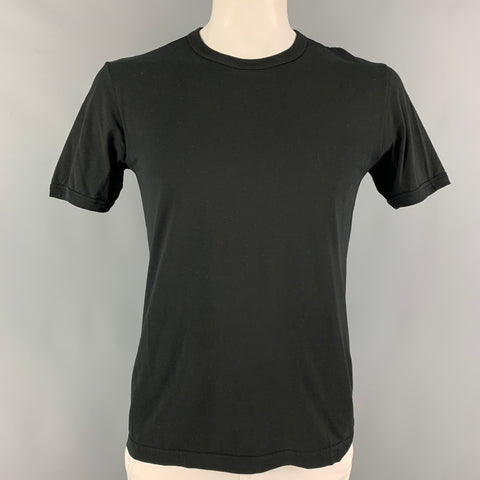DOLCE & GABBANA Size M Black Cotton Crew-Neck T-shirt