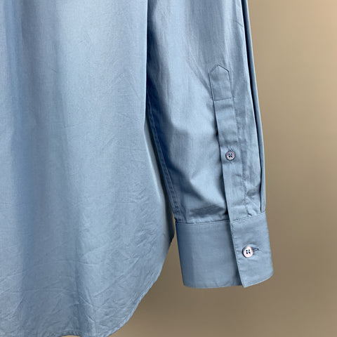 ALEXANDER MCQUEEN Taille XS Chemise à manches longues en coton bleu