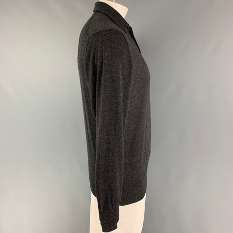 WILKES BASHFORD Size L Grey Cashmere Sweater