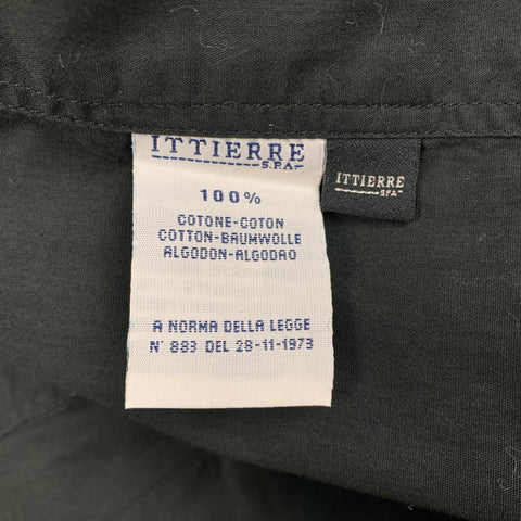 Vintage VERSACE JEANS COUTURE Size XXL Black Cotton Button Down Long Sleeve Shirt