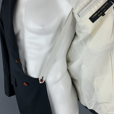 COMME des GARCONS HOMME PLUS Chest Size L Black Polyester Notch Lapel 2Sport Coat