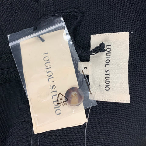 LOULOU STUDIO Size S Black Wool Eastane High Waisted Dress Pants