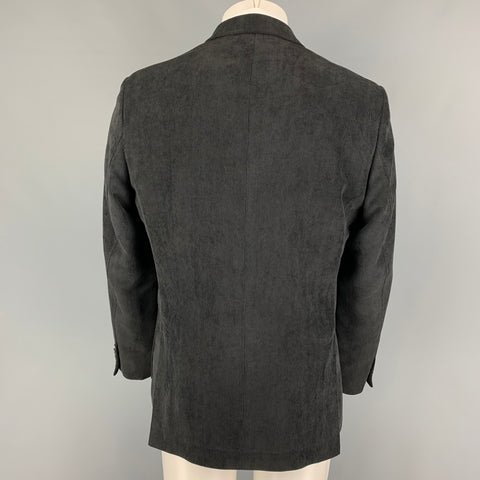 SAKS FIFTH AVENUE Size 40 Slate Corduroy Polyester Polyamide Sport Coat