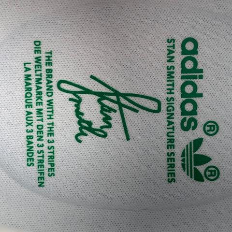 ADIDAS x STAN SMITH Size 10.5 White Embossed Leather Low Top Sneakers