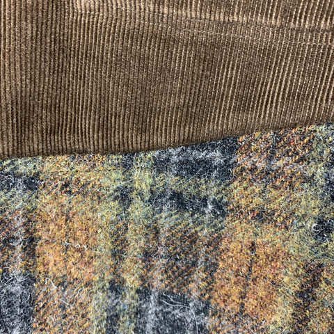 JUNYA WATANABE COMME DES GARCON MAN Size S Brown Olive Plaid Cotton Blend Button Fly Casual Pants