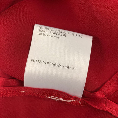 FERAUD Size 12 Red Silk Camisole Blouse