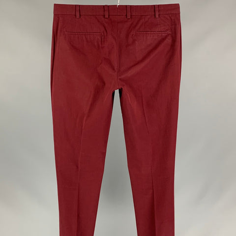 PS by PAUL SMITH Size 34 Burgundy Flat Front Casual Pants