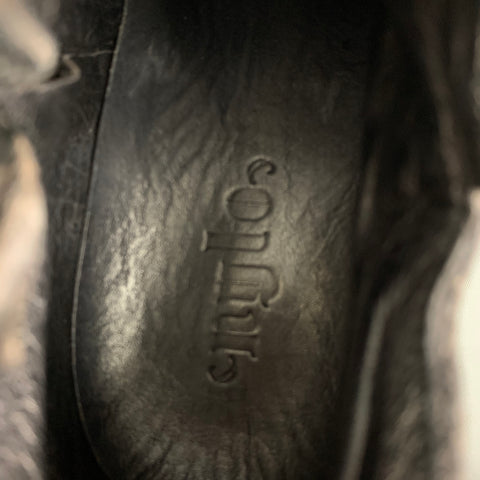 NYLO Size 10 Brown Leather Side Zipper Boots
