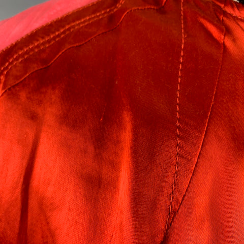 HAIDER ACKERMANN Taille M Veste Bomber Patchwork Orange