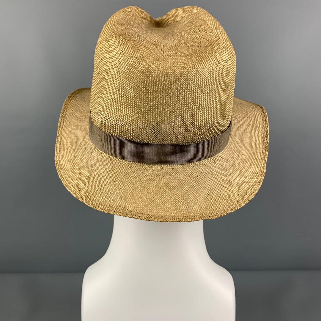 Vintage PAUL STUART Beige Tan Straw Hats