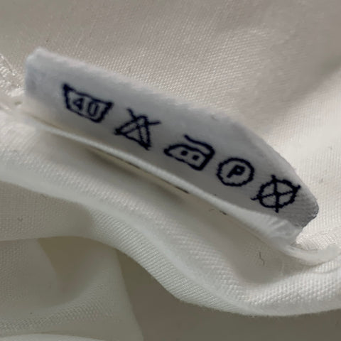 SUITSUPPLY Size M White Cotton Tuxedo Long Sleeve Shirt