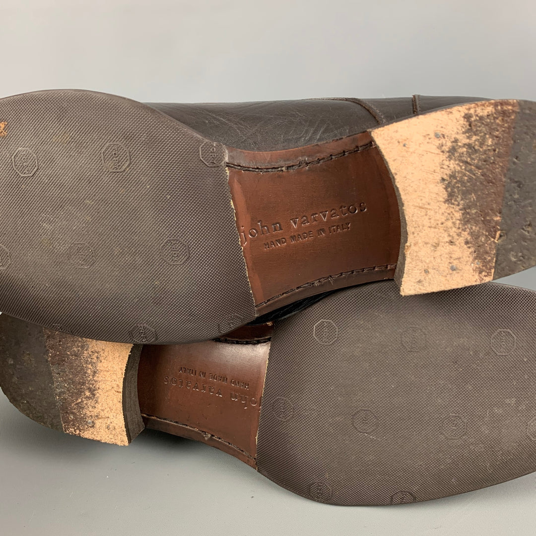 JOHN VARVATOS Size 9.5 Brown Leather Boots