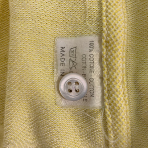 KITON Size M Yellow Cotton Long Sleeve Shirt