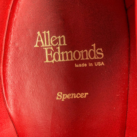 ALLEN EDMONDS Spencer Size 11.5 Black Leather Lace Up Shoes