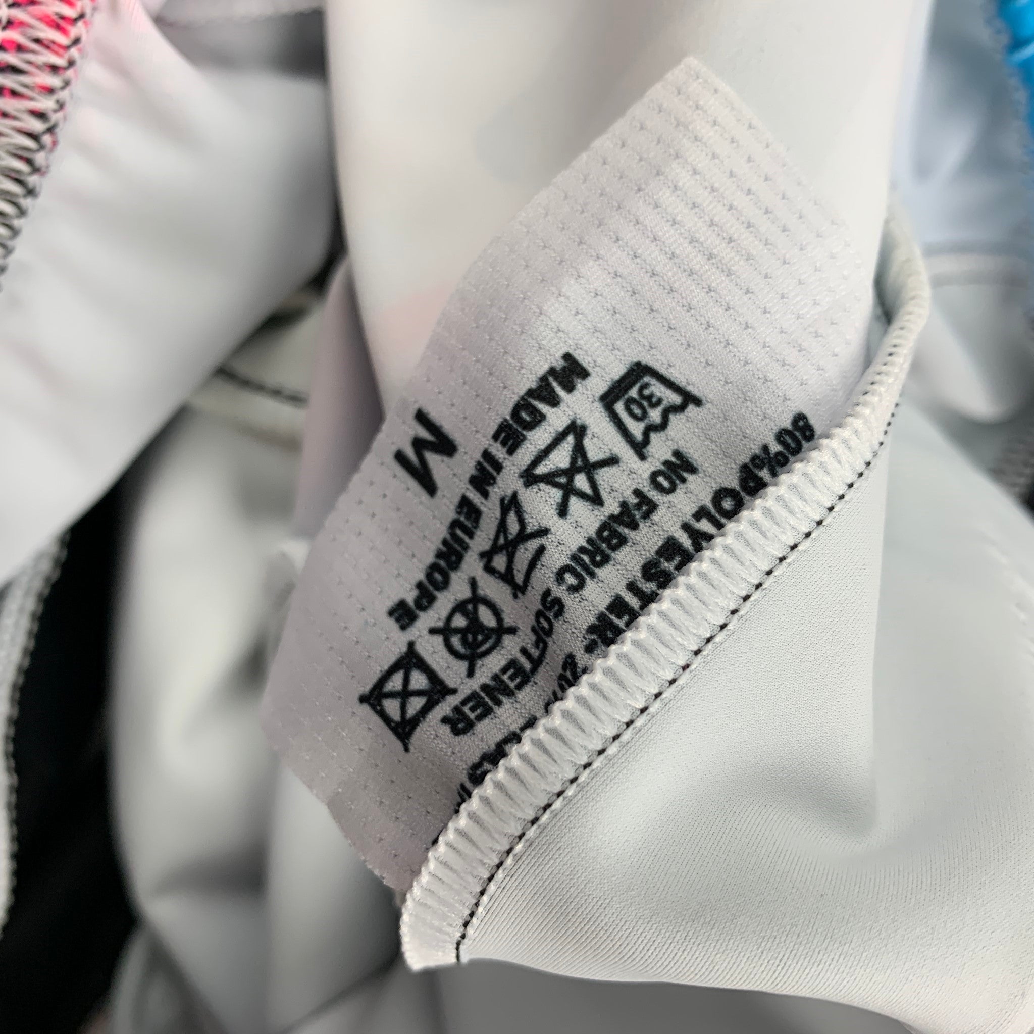 WALTER VAN BEIRENDONCK SS22 Size M Black Graphic Nylon Jersey Bike